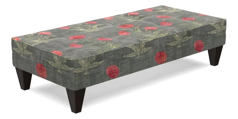 Kirdford Footstool in Linwood Omega Velvet Capri