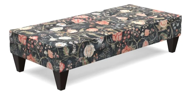 Kirdford Footstool in Linwood Omega Velvet Capri