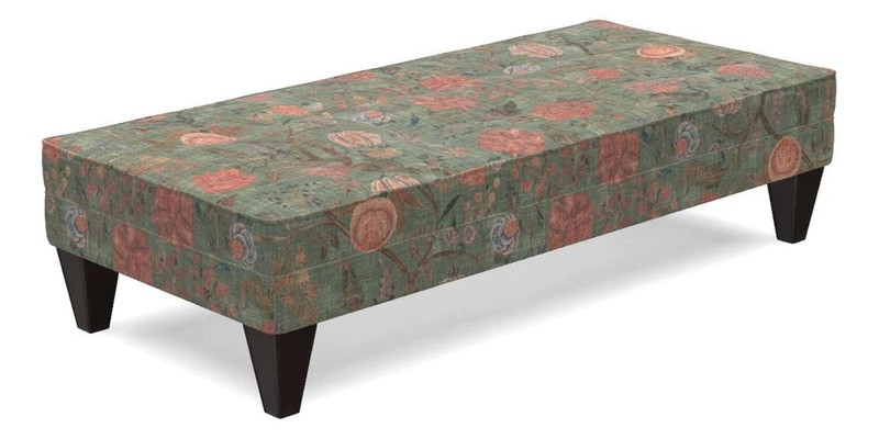 Kirdford Footstool in Linwood Omega Velvet Capri