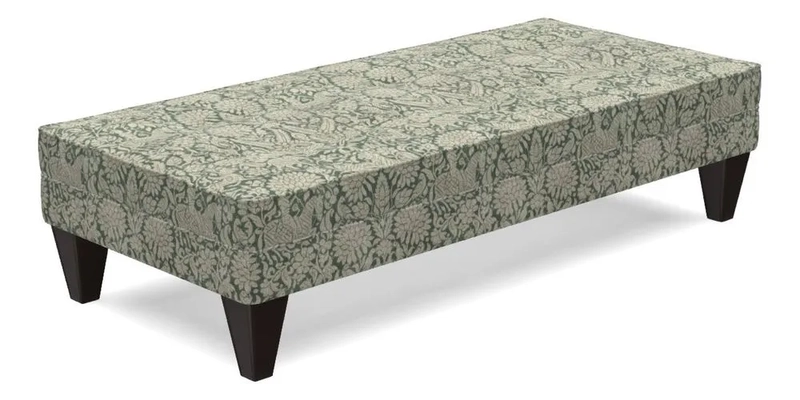 Kirdford Footstool in Linwood Omega Velvet Capri