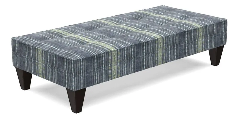 Kirdford Footstool in Linwood Omega Velvet Capri