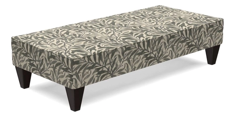 Kirdford Footstool in Linwood Omega Velvet Capri