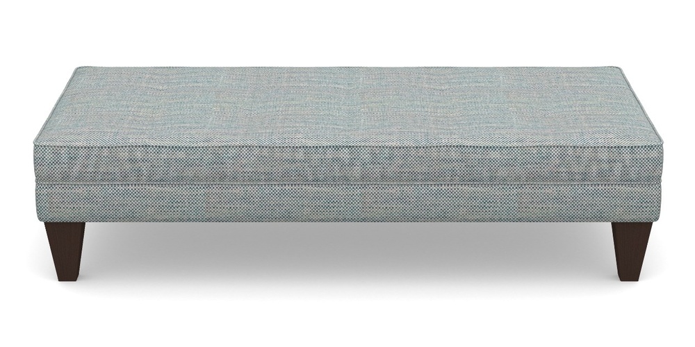 Product photograph of Kirdford Footstool In Basket Weave - Blue from Sofas and Stuff Limited