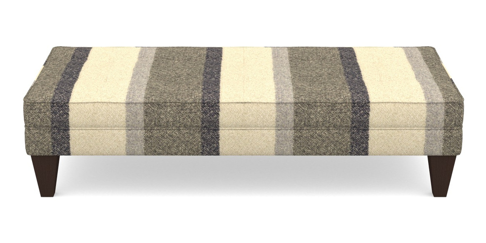 Product photograph of Kirdford Footstool In Cloth 22 Weaves - Cedar Breaks - Chalk from Sofas and Stuff Limited