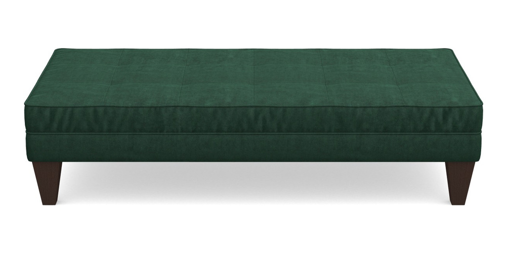 Product photograph of Kirdford Footstool In Clever Tough And Eco Velvet - Pine from Sofas and Stuff Limited