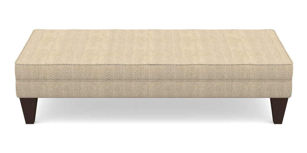 Product photograph of Kirdford Footstool In Cloth 22 Weaves - White Sands Linen - Chalk from Sofas and Stuff Limited