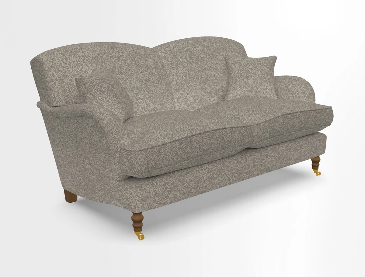 Kentwell 3 Seater 2 Hump Sofa in RHS Botanicals Henry Moon Lions Tail Teal