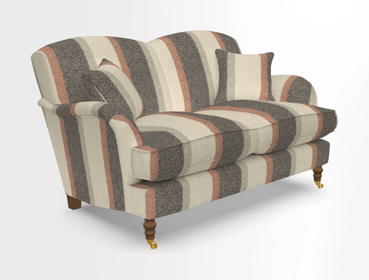 Kentwell 3 Seater 2 Hump Sofa in RHS Botanicals Henry Moon Lions Tail Teal