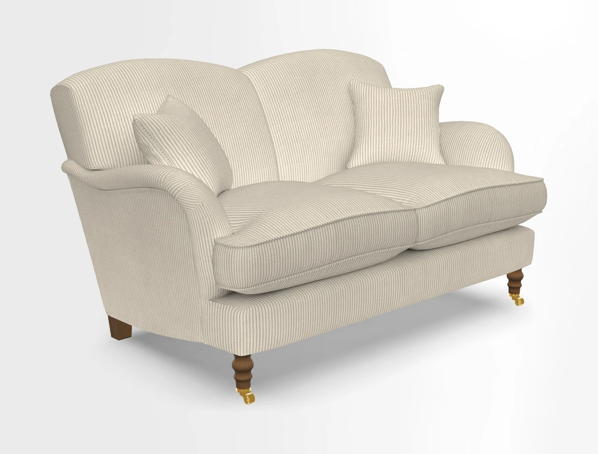 Kentwell 3 Seater 2 Hump Sofa in RHS Botanicals Henry Moon Lions Tail Teal