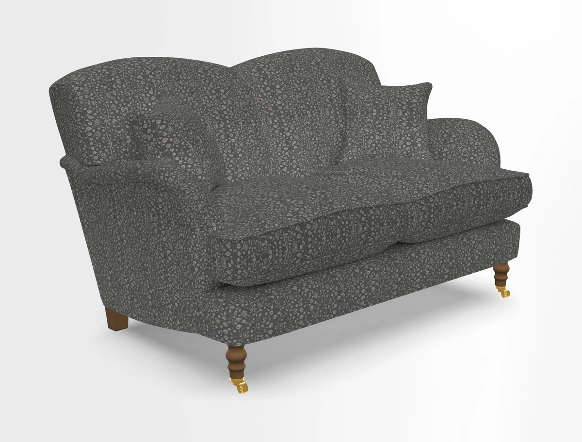 Kentwell 3 Seater 2 Hump Sofa in RHS Botanicals Henry Moon Lions Tail Teal