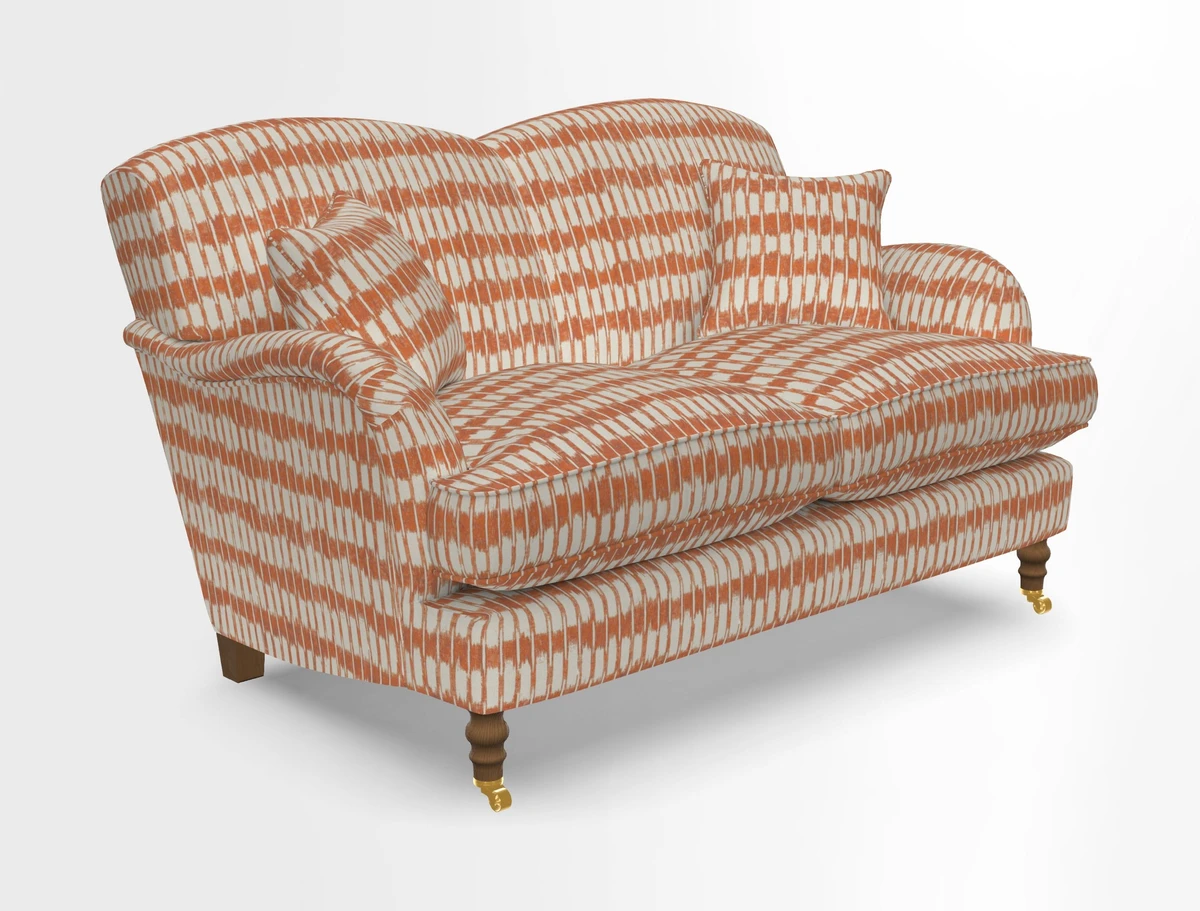 Kentwell 3 Seater 2 Hump Sofa in RHS Botanicals Henry Moon Lions Tail Teal
