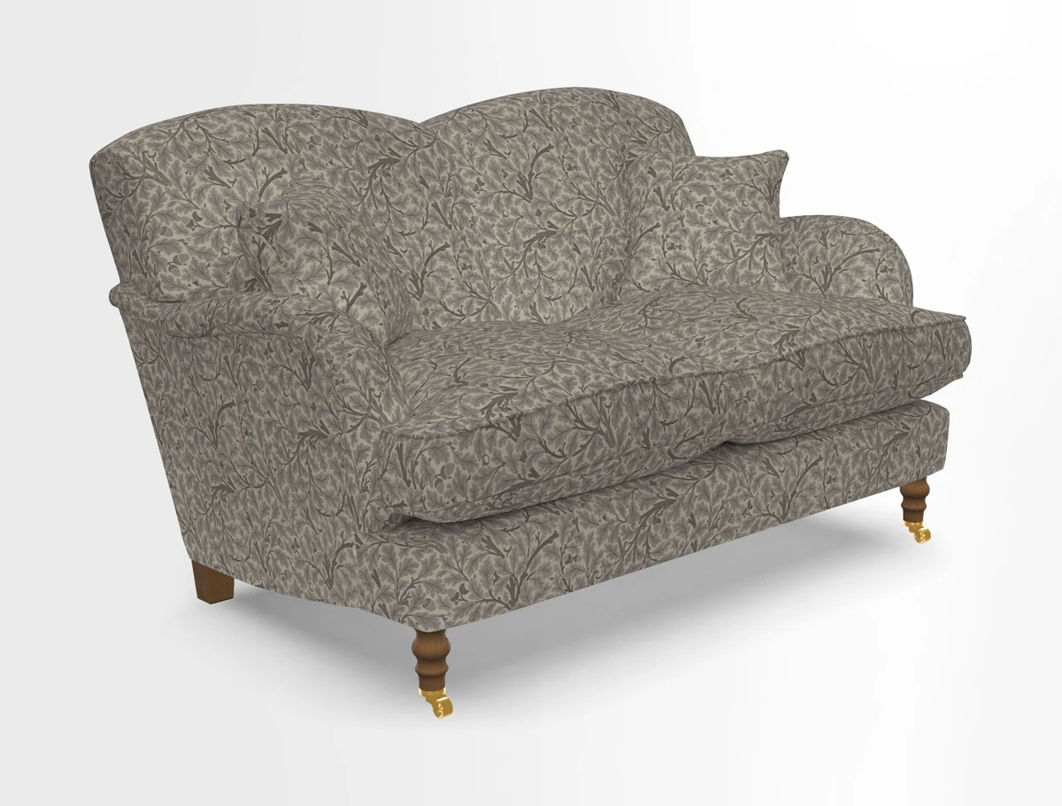 Kentwell 3 Seater 2 Hump Sofa in RHS Botanicals Henry Moon Lions Tail Teal