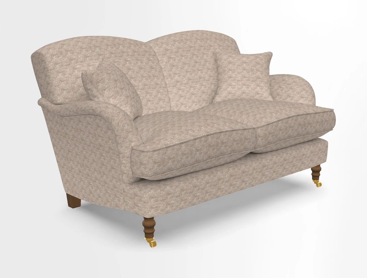 Kentwell 3 Seater 2 Hump Sofa in RHS Botanicals Henry Moon Lions Tail Teal