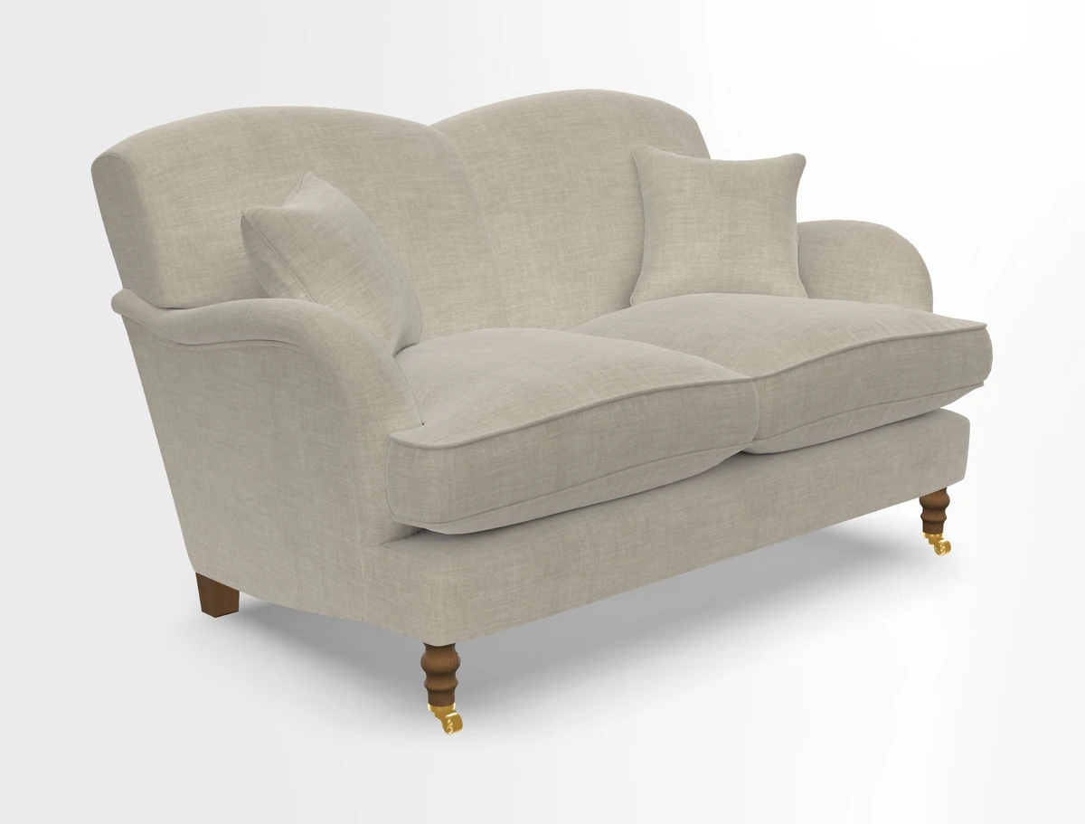 Kentwell 3 Seater 2 Hump Sofa in RHS Botanicals Henry Moon Lions Tail Teal