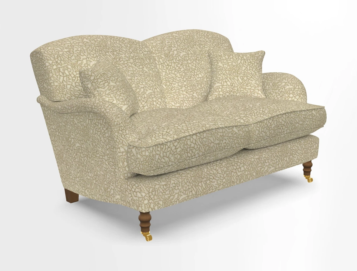 Kentwell 3 Seater 2 Hump Sofa in RHS Botanicals Henry Moon Lions Tail Teal