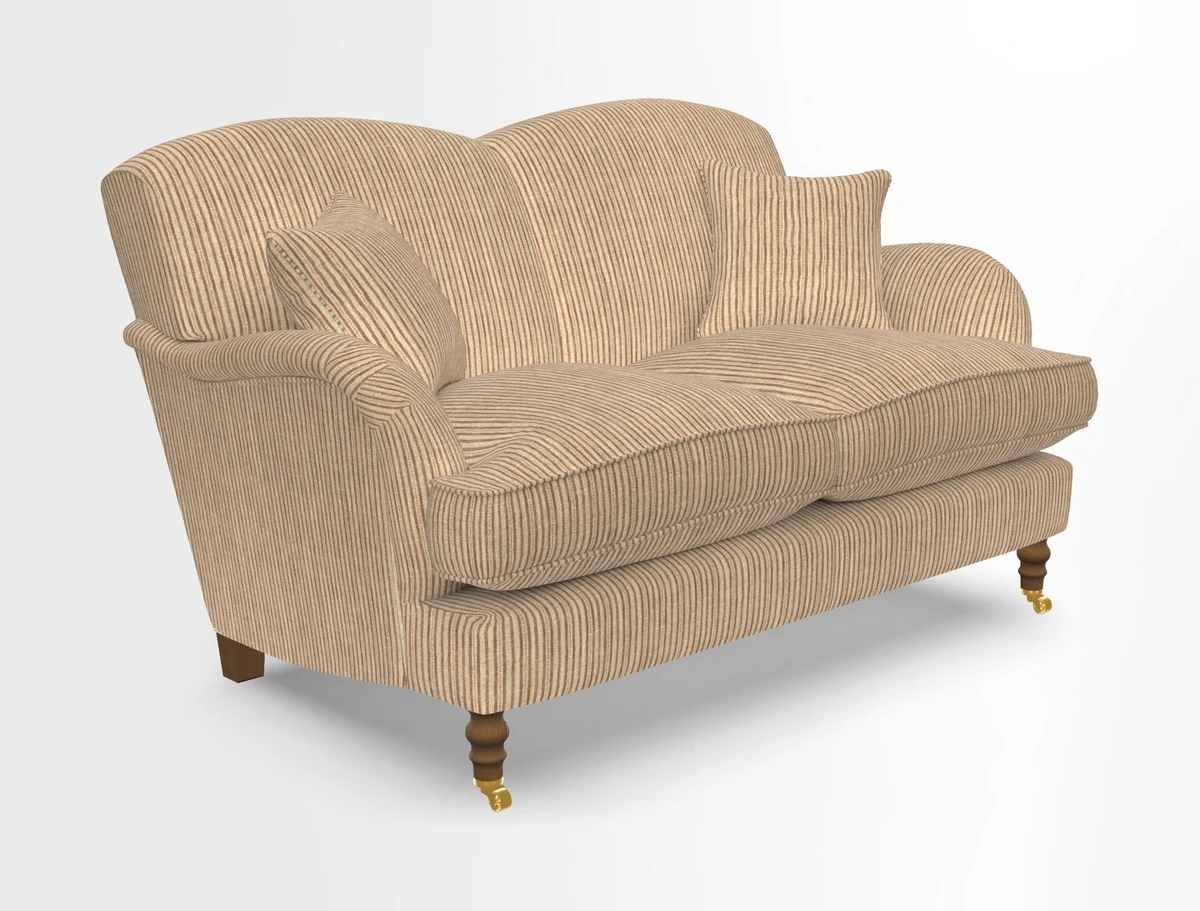 Kentwell 3 Seater 2 Hump Sofa in RHS Botanicals Henry Moon Lions Tail Teal