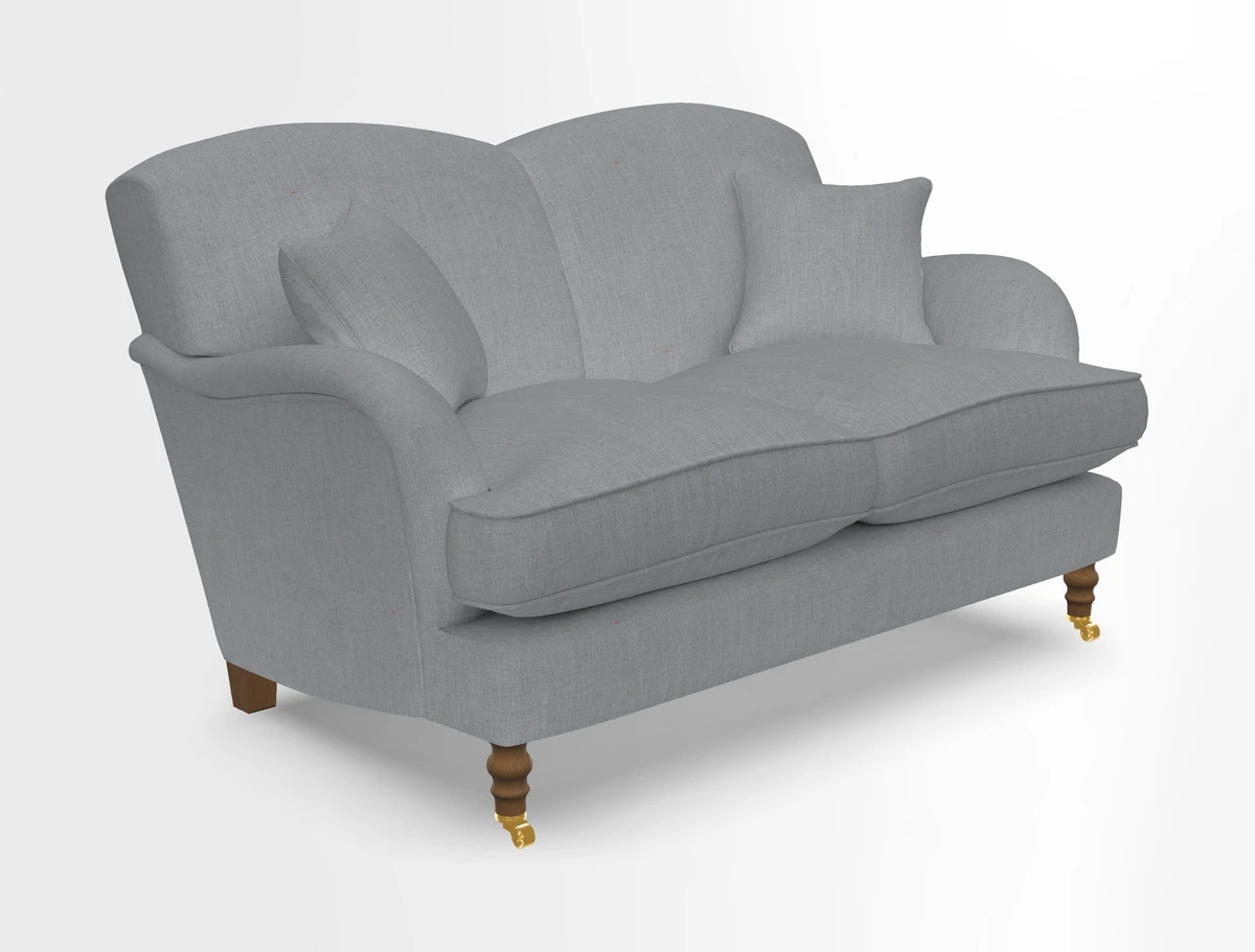 Kentwell 3 Seater 2 Hump Sofa in RHS Botanicals Henry Moon Lions Tail Teal