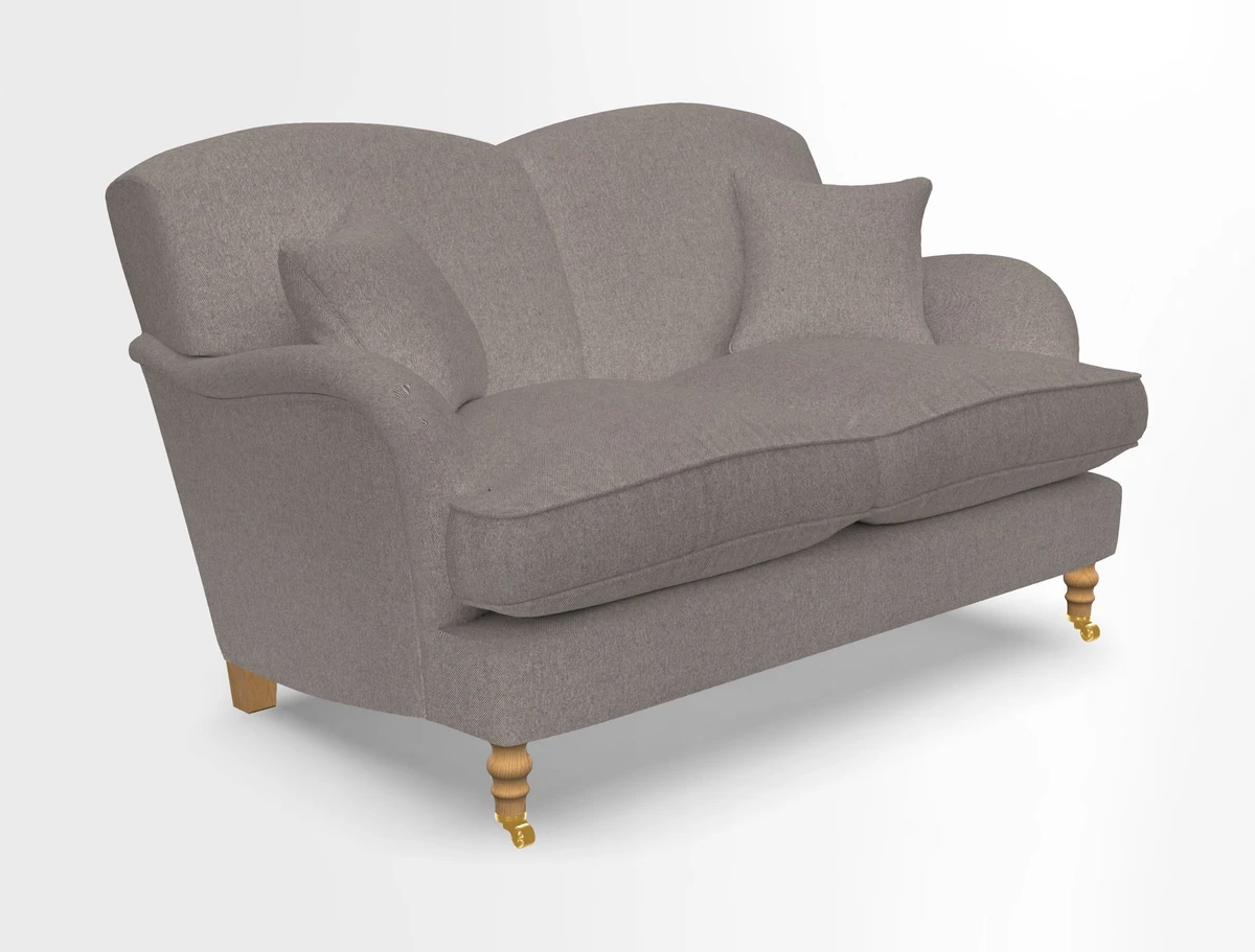Kentwell 3 Seater 2 Hump Sofa in RHS Botanicals Henry Moon Lions Tail Teal