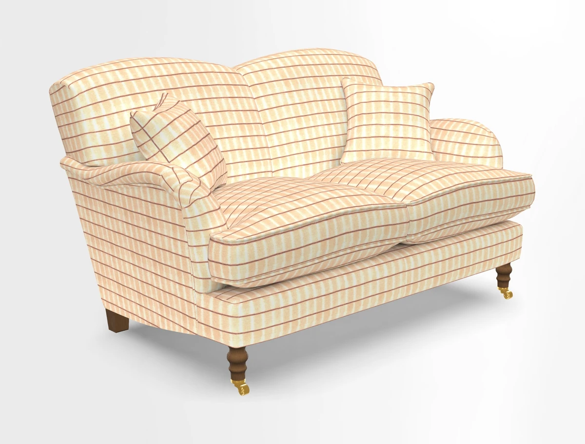 Kentwell 3 Seater 2 Hump Sofa in RHS Botanicals Henry Moon Lions Tail Teal