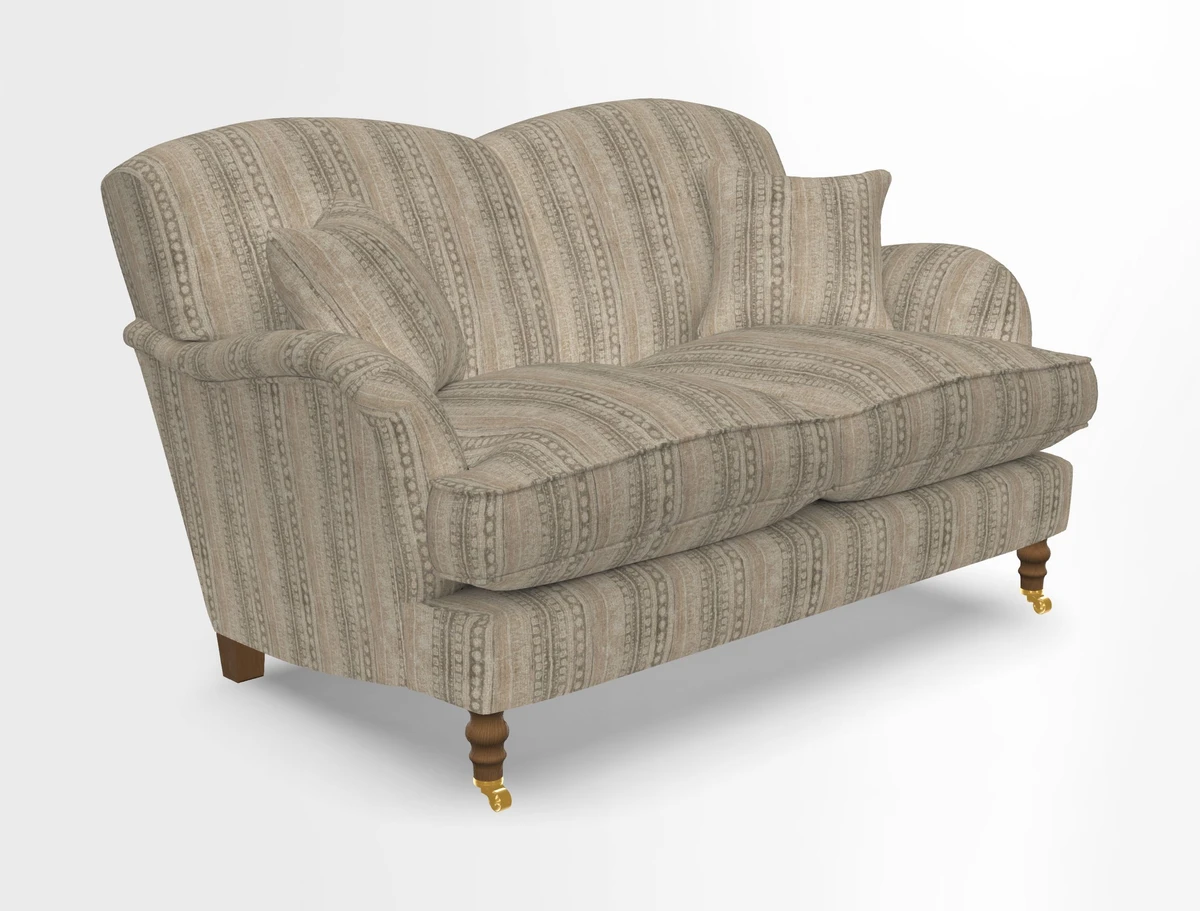 Kentwell 3 Seater 2 Hump Sofa in RHS Botanicals Henry Moon Lions Tail Teal