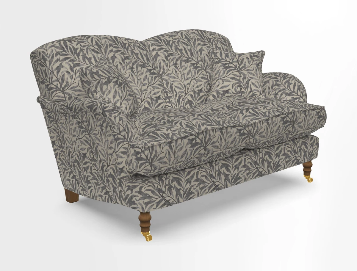 Kentwell 3 Seater 2 Hump Sofa in RHS Botanicals Henry Moon Lions Tail Teal