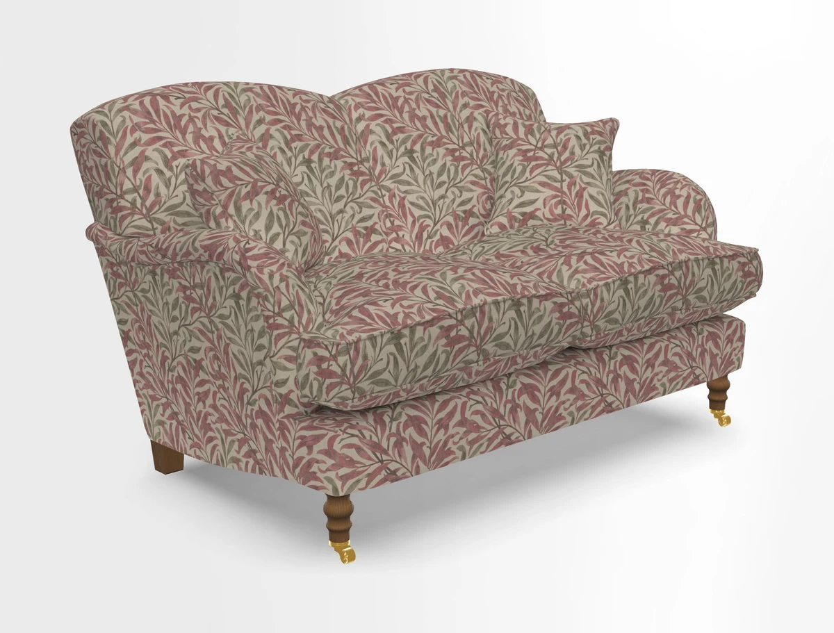 Kentwell 3 Seater 2 Hump Sofa in RHS Botanicals Henry Moon Lions Tail Teal
