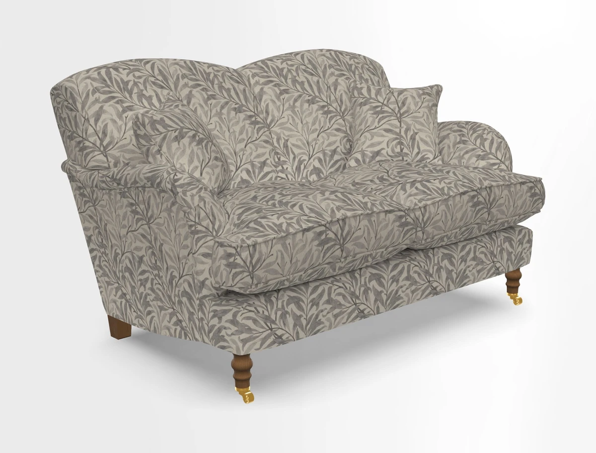 Kentwell 3 Seater 2 Hump Sofa in RHS Botanicals Henry Moon Lions Tail Teal