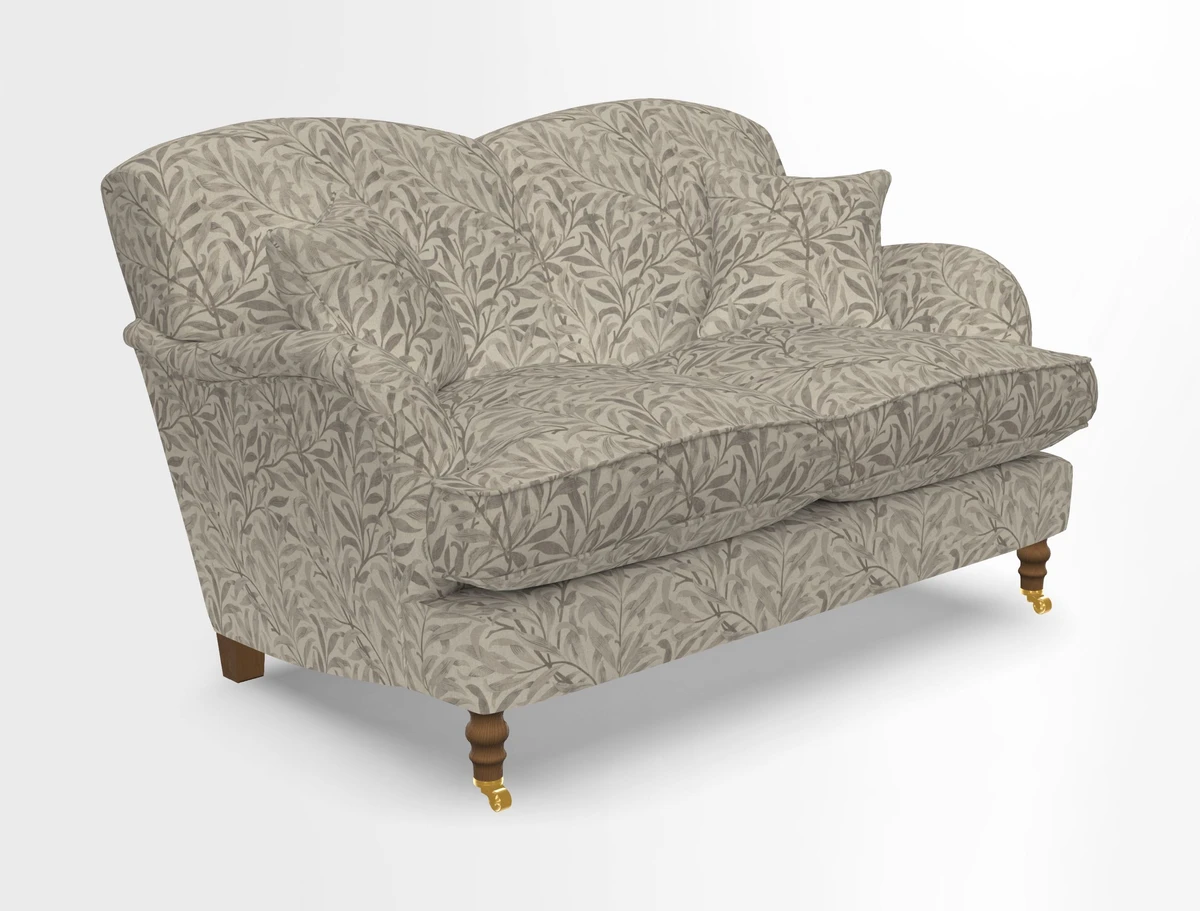 Kentwell 3 Seater 2 Hump Sofa in RHS Botanicals Henry Moon Lions Tail Teal