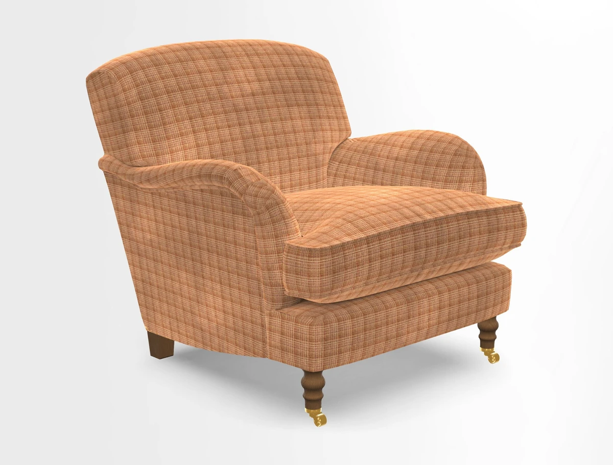 Kentwell Chair in Caroline Maria Applebee Collage Wildflowers with fringe in Sophie Bullion Currant
