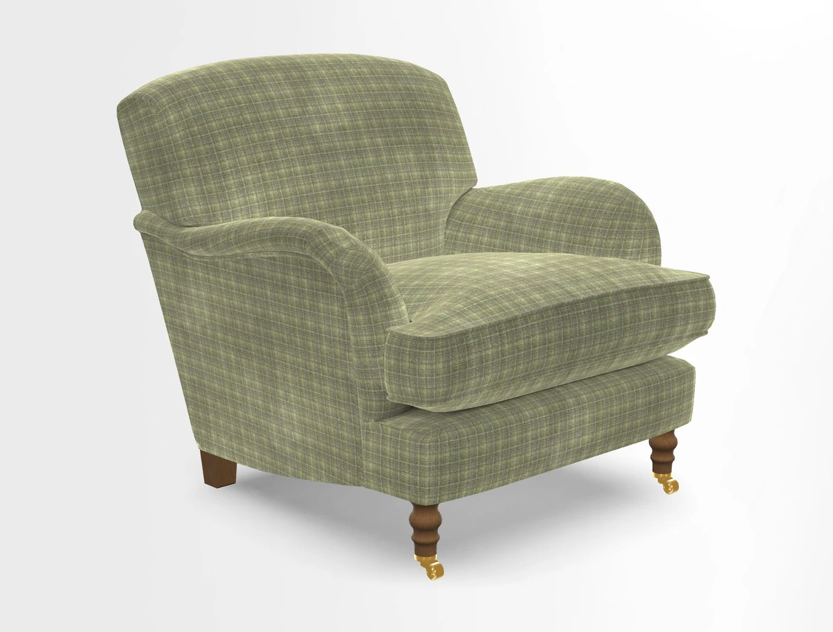 Kentwell Chair in Caroline Maria Applebee Collage Wildflowers with fringe in Sophie Bullion Currant