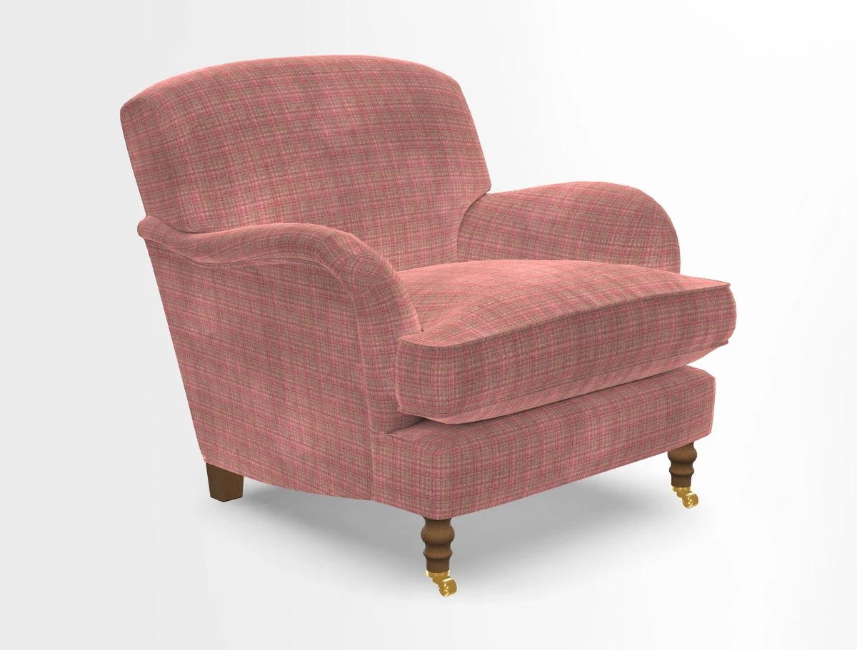 Kentwell Chair in Caroline Maria Applebee Collage Wildflowers with fringe in Sophie Bullion Currant