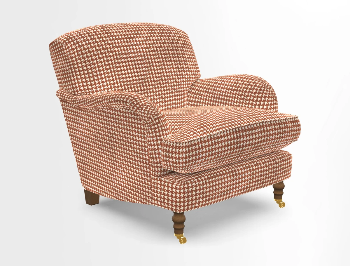 Kentwell Chair in Caroline Maria Applebee Collage Wildflowers with fringe in Sophie Bullion Currant