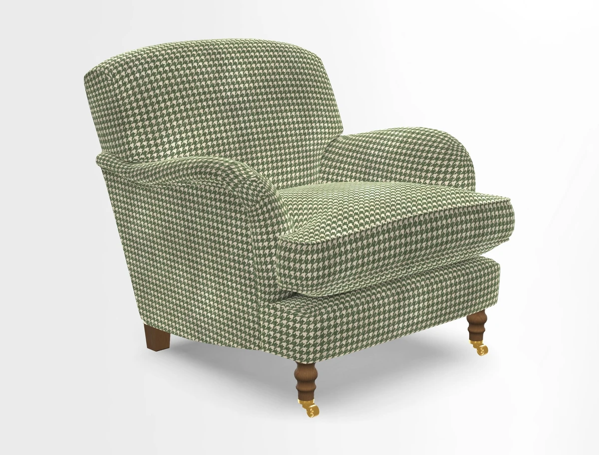 Kentwell Chair in Caroline Maria Applebee Collage Wildflowers with fringe in Sophie Bullion Currant