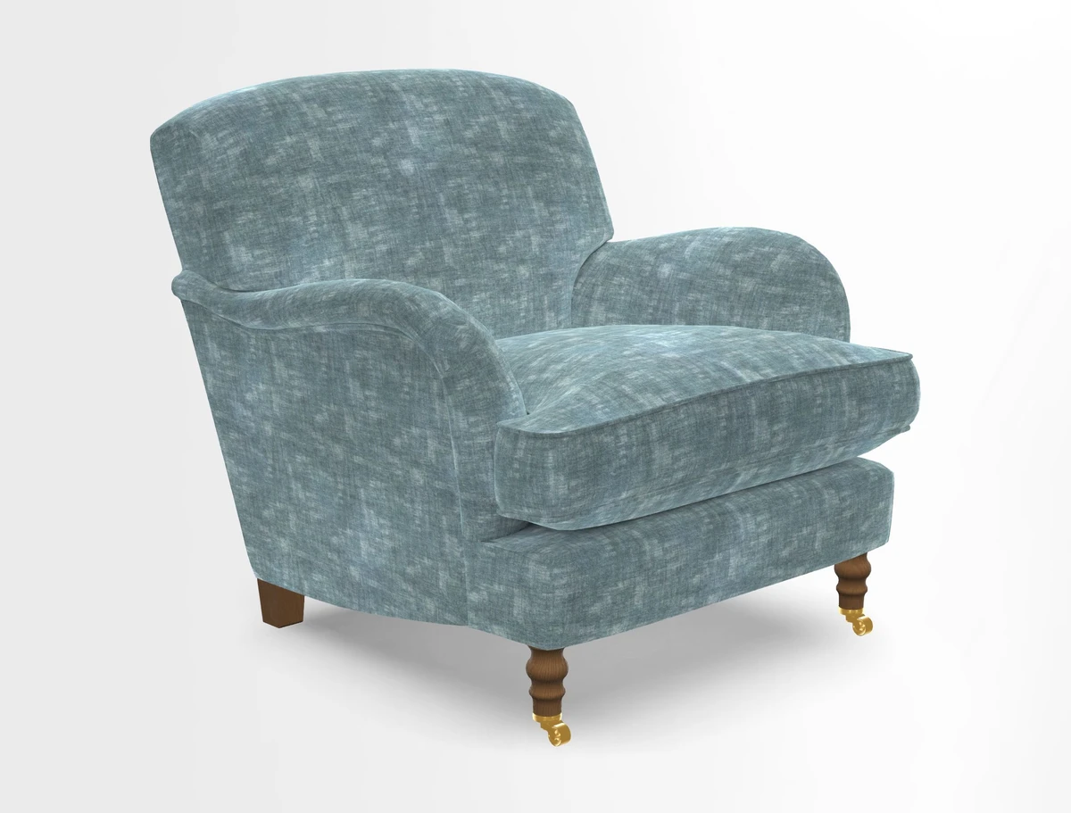 Kentwell Chair in Caroline Maria Applebee Collage Wildflowers with fringe in Sophie Bullion Currant