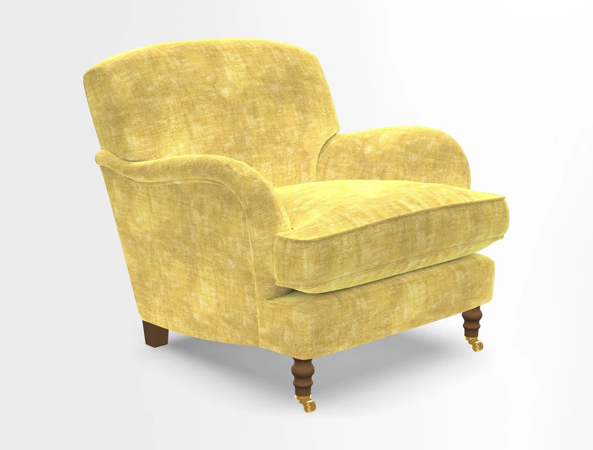Kentwell Chair in Caroline Maria Applebee Collage Wildflowers with fringe in Sophie Bullion Currant