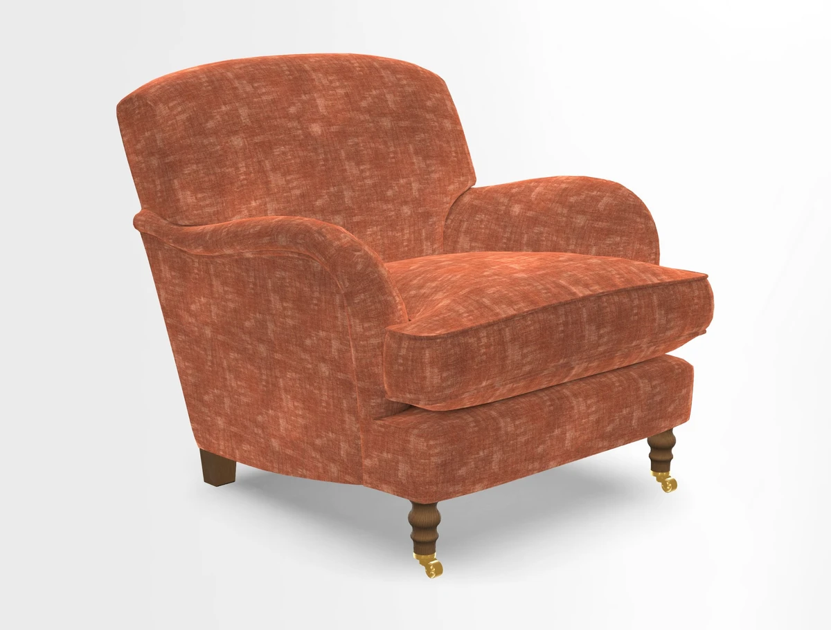 Kentwell Chair in Caroline Maria Applebee Collage Wildflowers with fringe in Sophie Bullion Currant