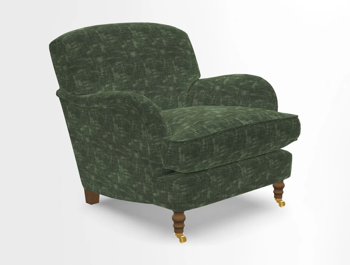 Kentwell Chair in Caroline Maria Applebee Collage Wildflowers with fringe in Sophie Bullion Currant