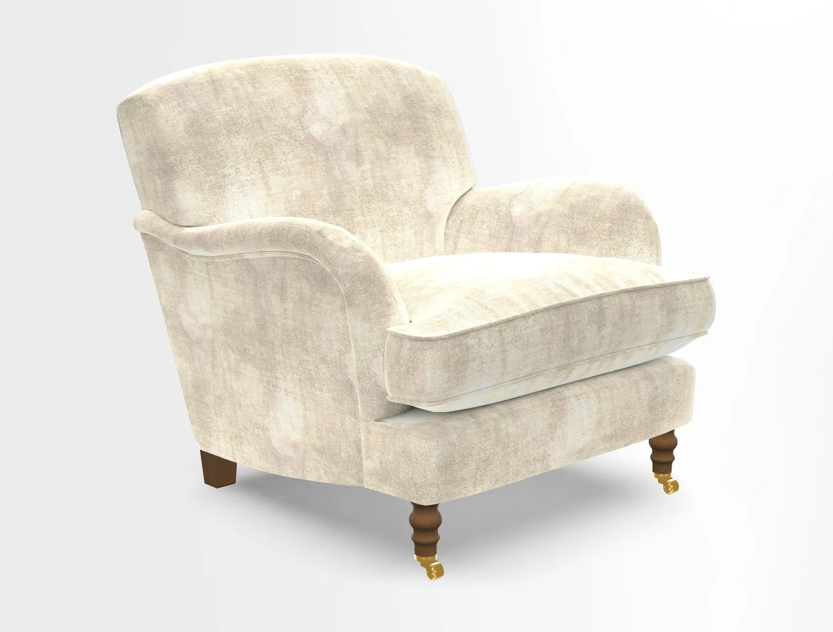 Kentwell Chair in Caroline Maria Applebee Collage Wildflowers with fringe in Sophie Bullion Currant