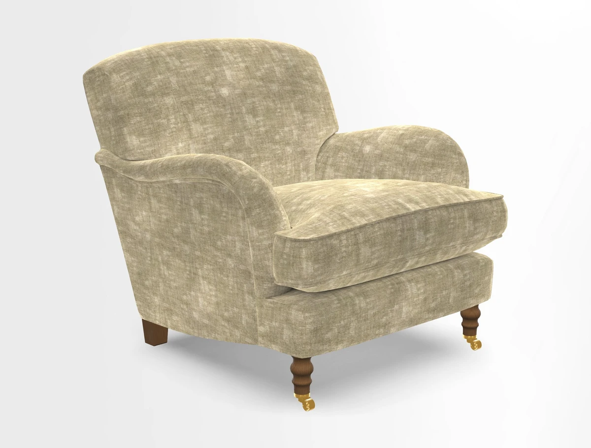 Kentwell Chair in Caroline Maria Applebee Collage Wildflowers with fringe in Sophie Bullion Currant