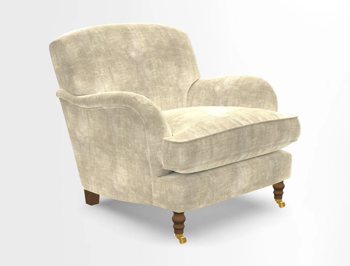 Kentwell Chair in Caroline Maria Applebee Collage Wildflowers with fringe in Sophie Bullion Currant