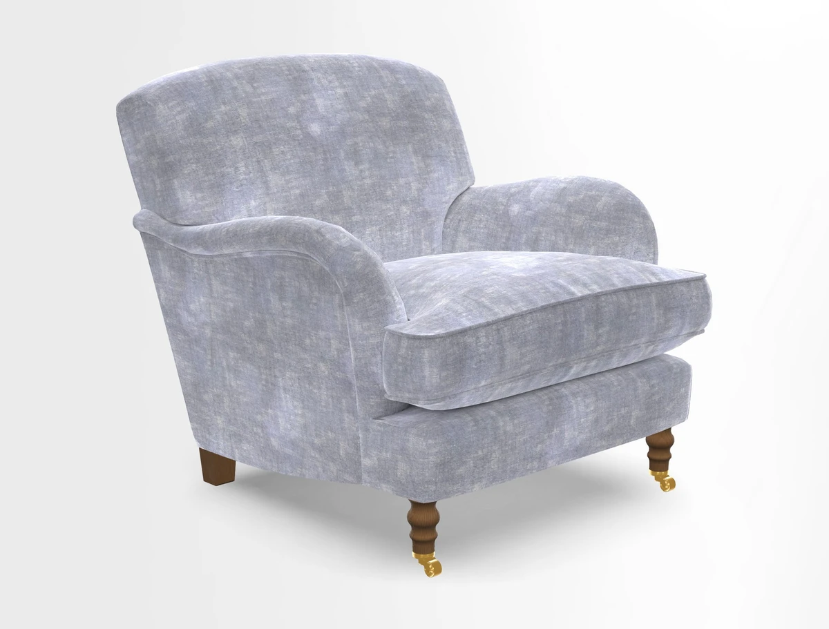 Kentwell Chair in Caroline Maria Applebee Collage Wildflowers with fringe in Sophie Bullion Currant