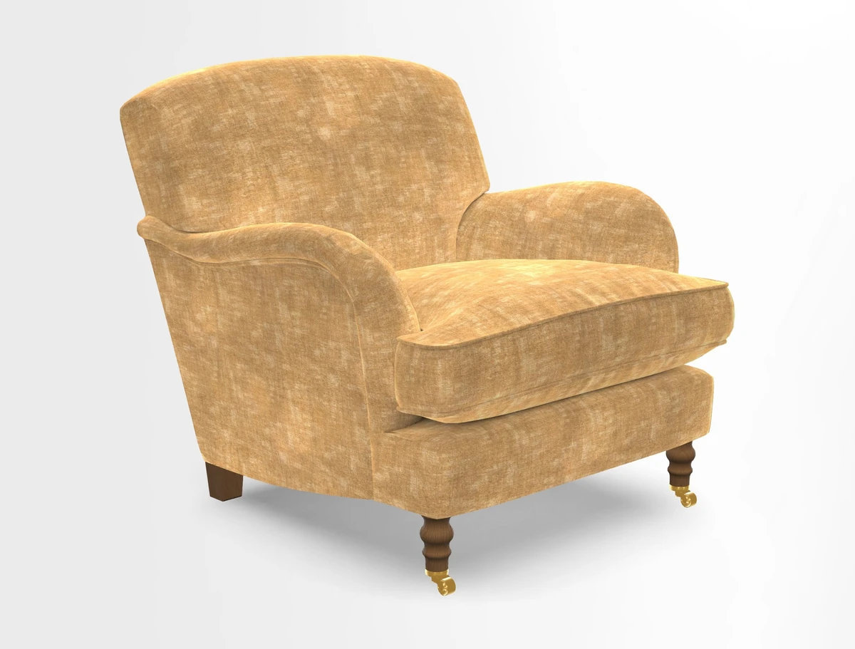 Kentwell Chair in Caroline Maria Applebee Collage Wildflowers with fringe in Sophie Bullion Currant