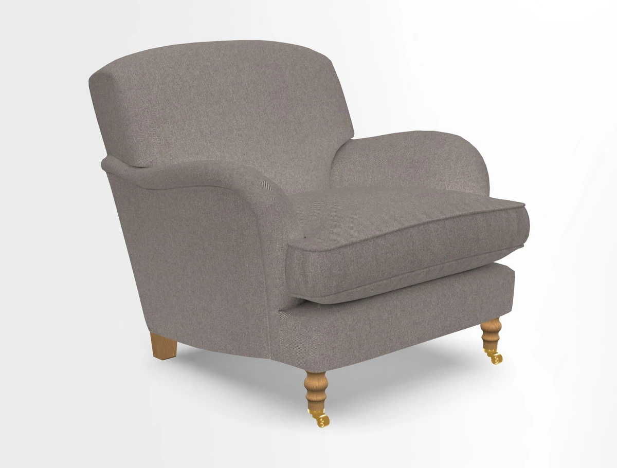 Kentwell Chair in Caroline Maria Applebee Collage Wildflowers with fringe in Sophie Bullion Currant