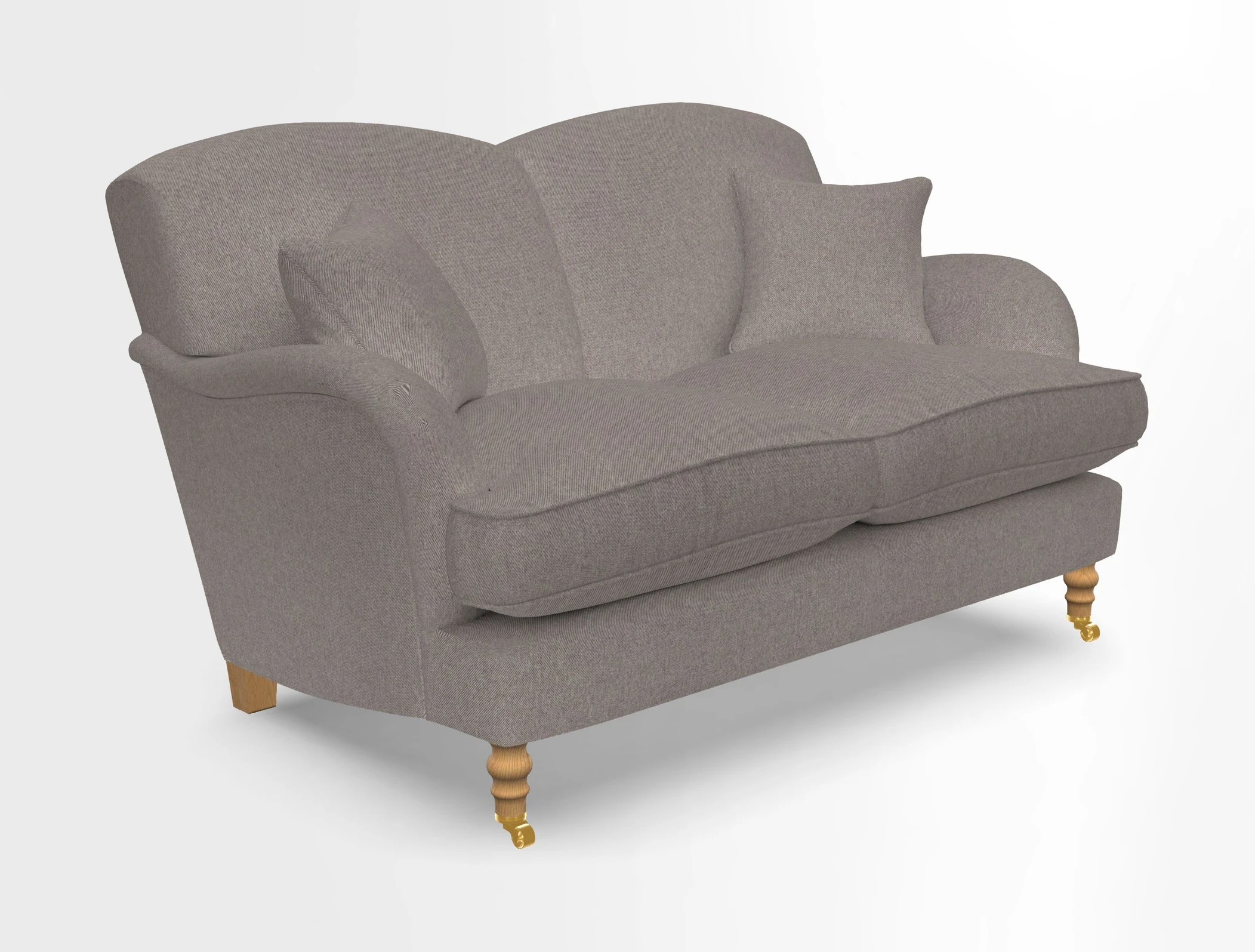 Kentwell 3 Seater 2 Hump Sofa in RHS Botanicals Henry Moon Lions Tail Teal