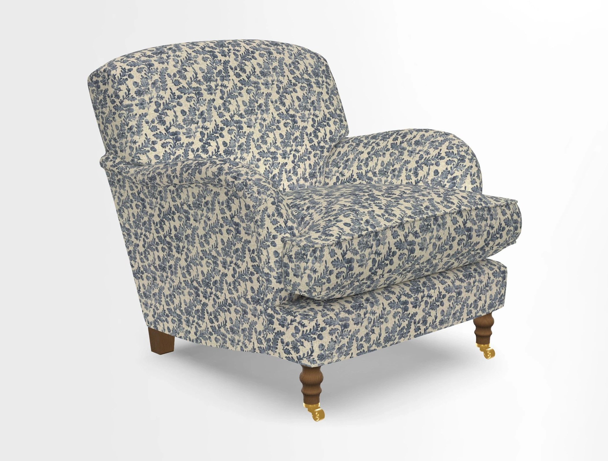 Kentwell Chair in Caroline Maria Applebee Collage Wildflowers with fringe in Sophie Bullion Currant