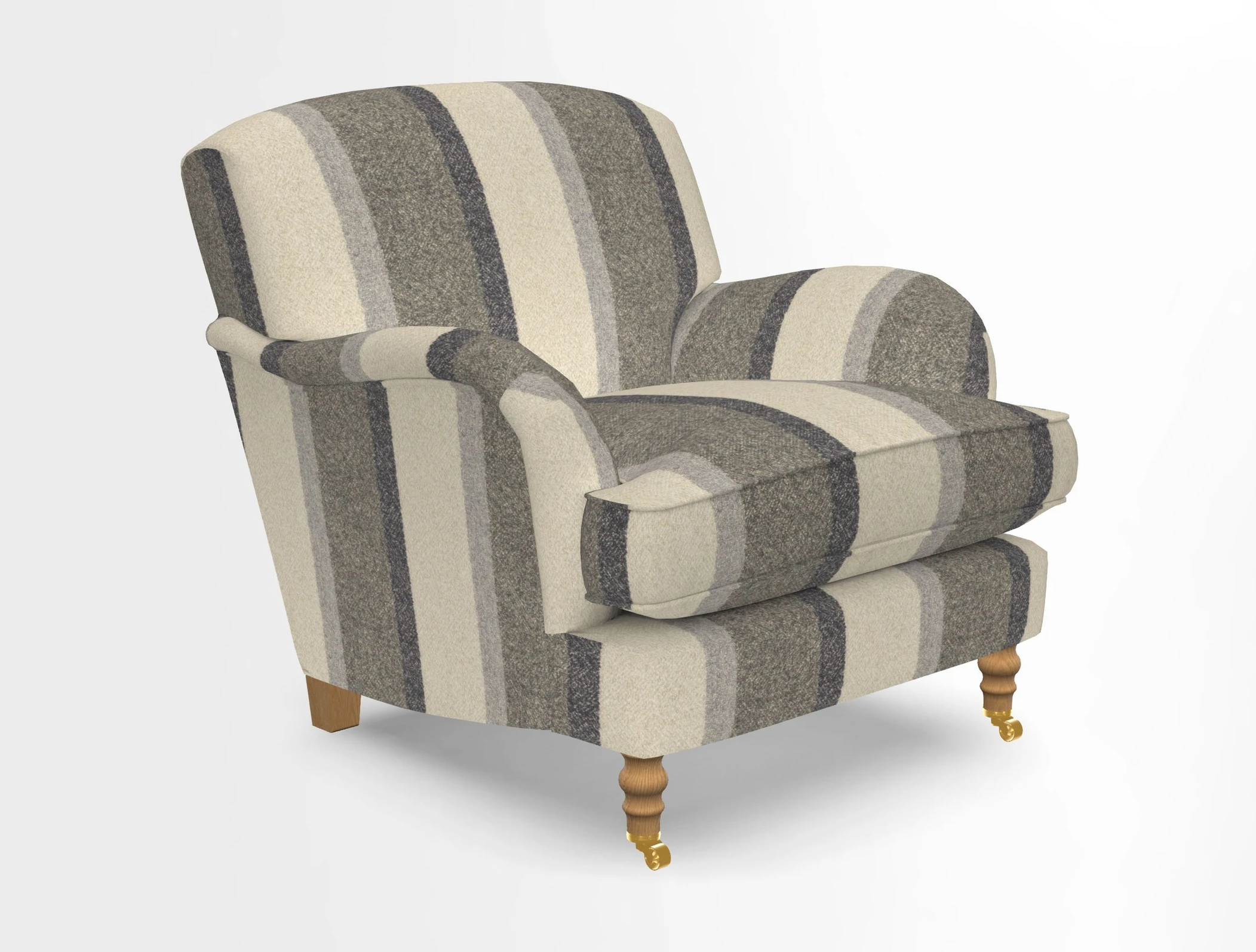Kentwell Chair in Caroline Maria Applebee Collage Wildflowers with fringe in Sophie Bullion Currant