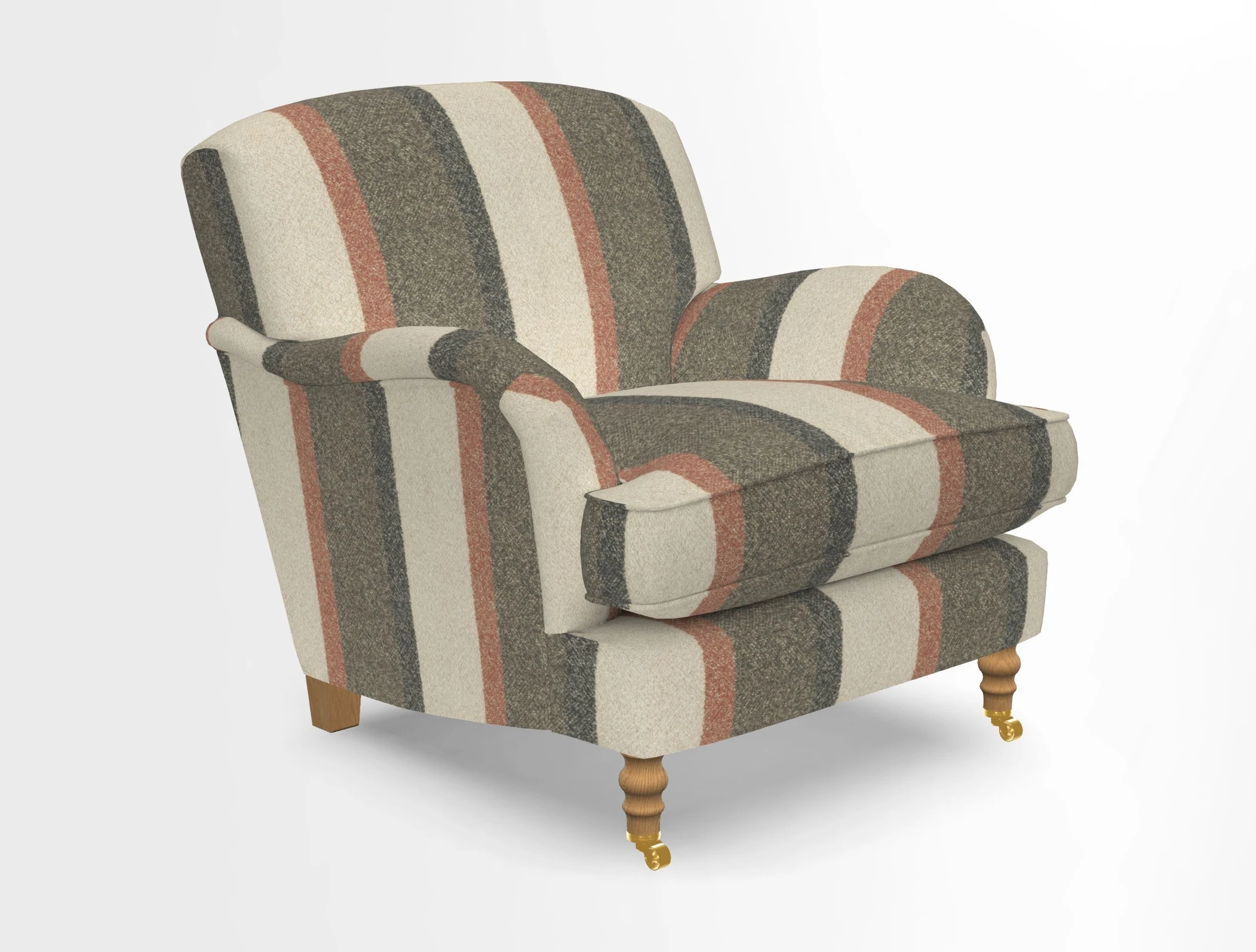 Kentwell Chair in Caroline Maria Applebee Collage Wildflowers with fringe in Sophie Bullion Currant