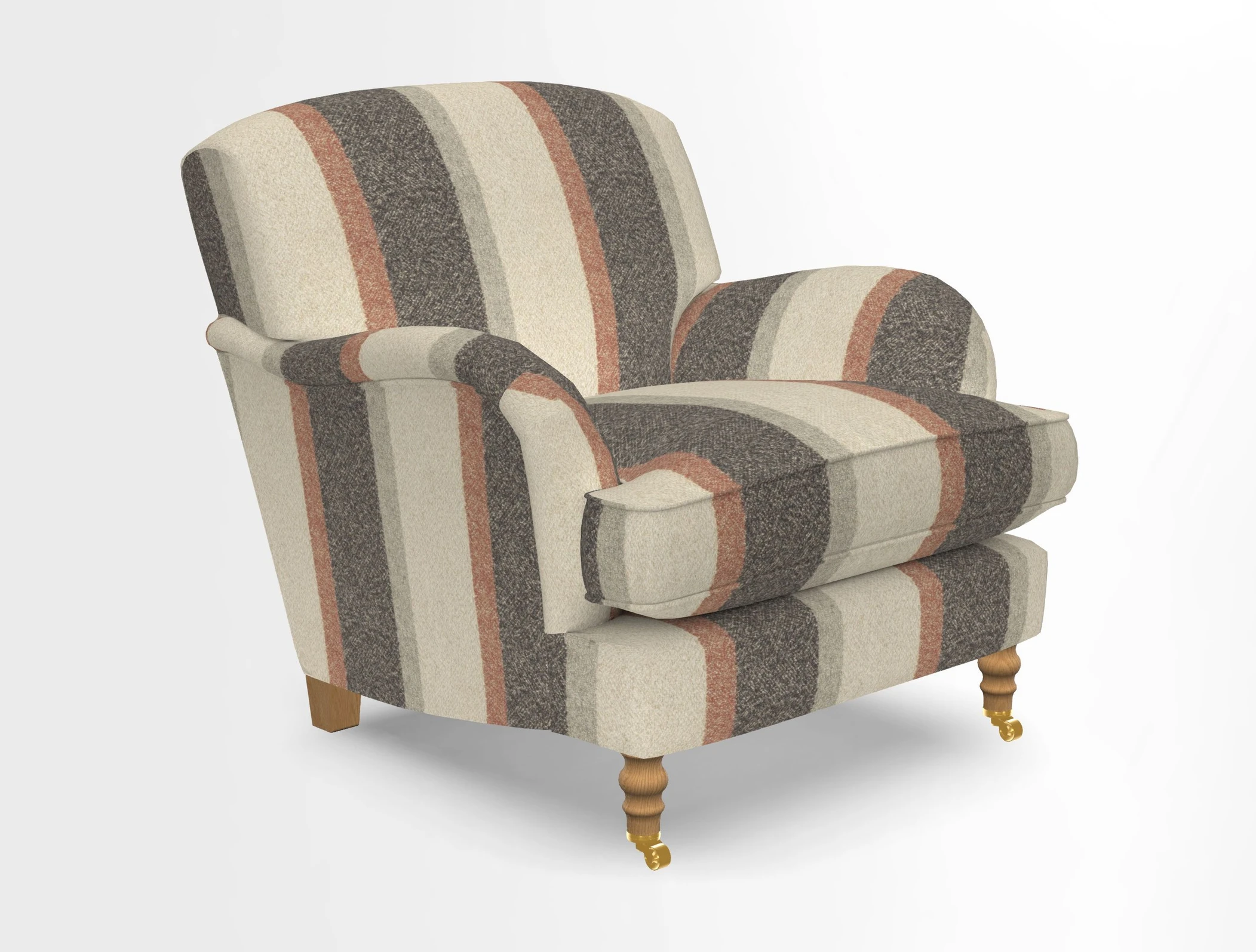 Kentwell Chair in Caroline Maria Applebee Collage Wildflowers with fringe in Sophie Bullion Currant