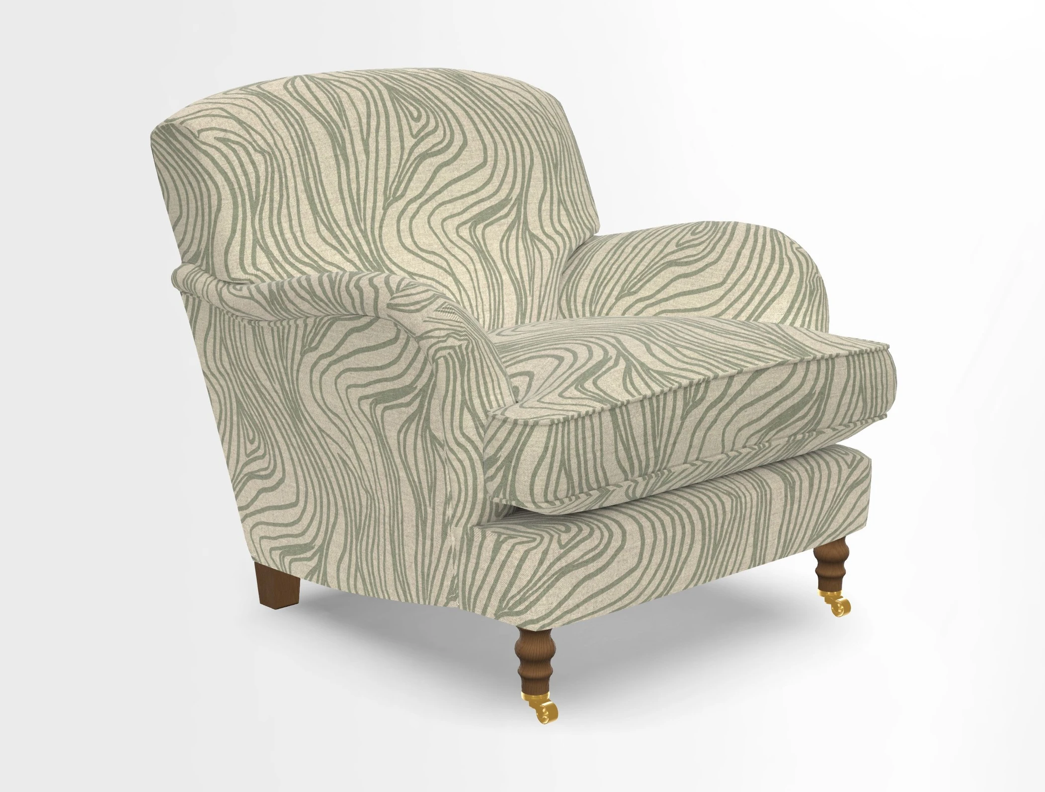 Kentwell Chair in Caroline Maria Applebee Collage Wildflowers with fringe in Sophie Bullion Currant