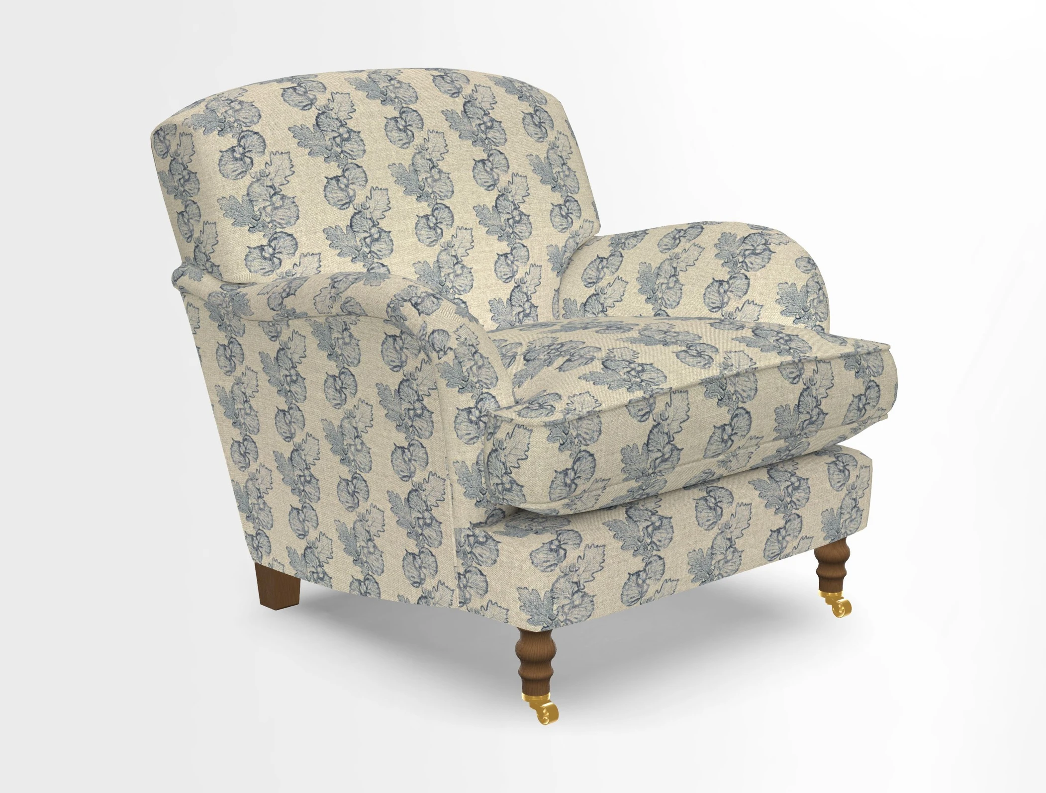 Kentwell Chair in Caroline Maria Applebee Collage Wildflowers with fringe in Sophie Bullion Currant